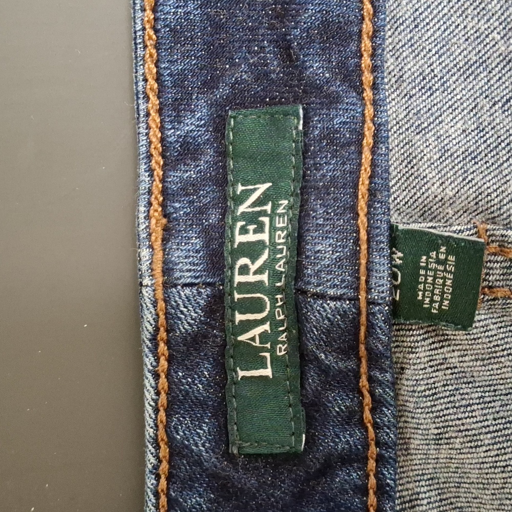 Womens Lauren by Ralph Lauren Modern Straight Curvy Denim Jeans 20W - Picture 4 of 10
